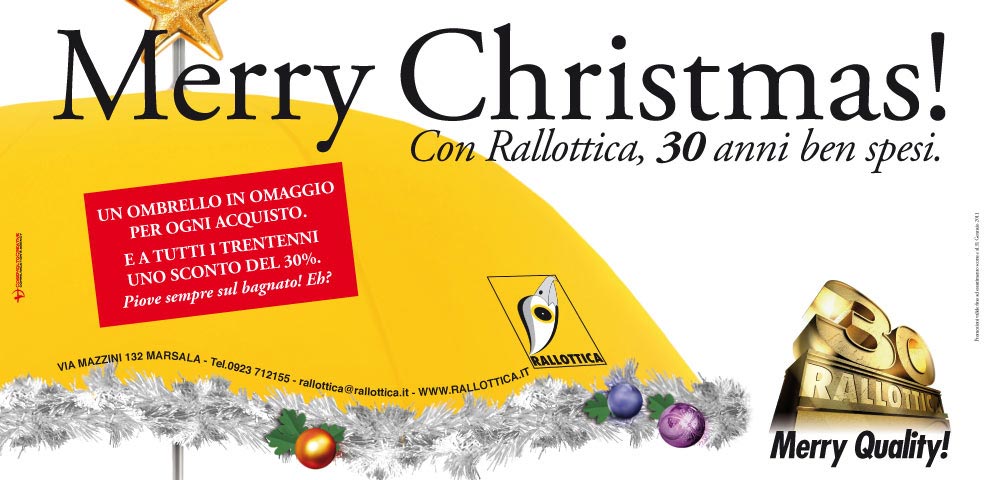 Campagna "Merry Christmas! - 30 ANNI"